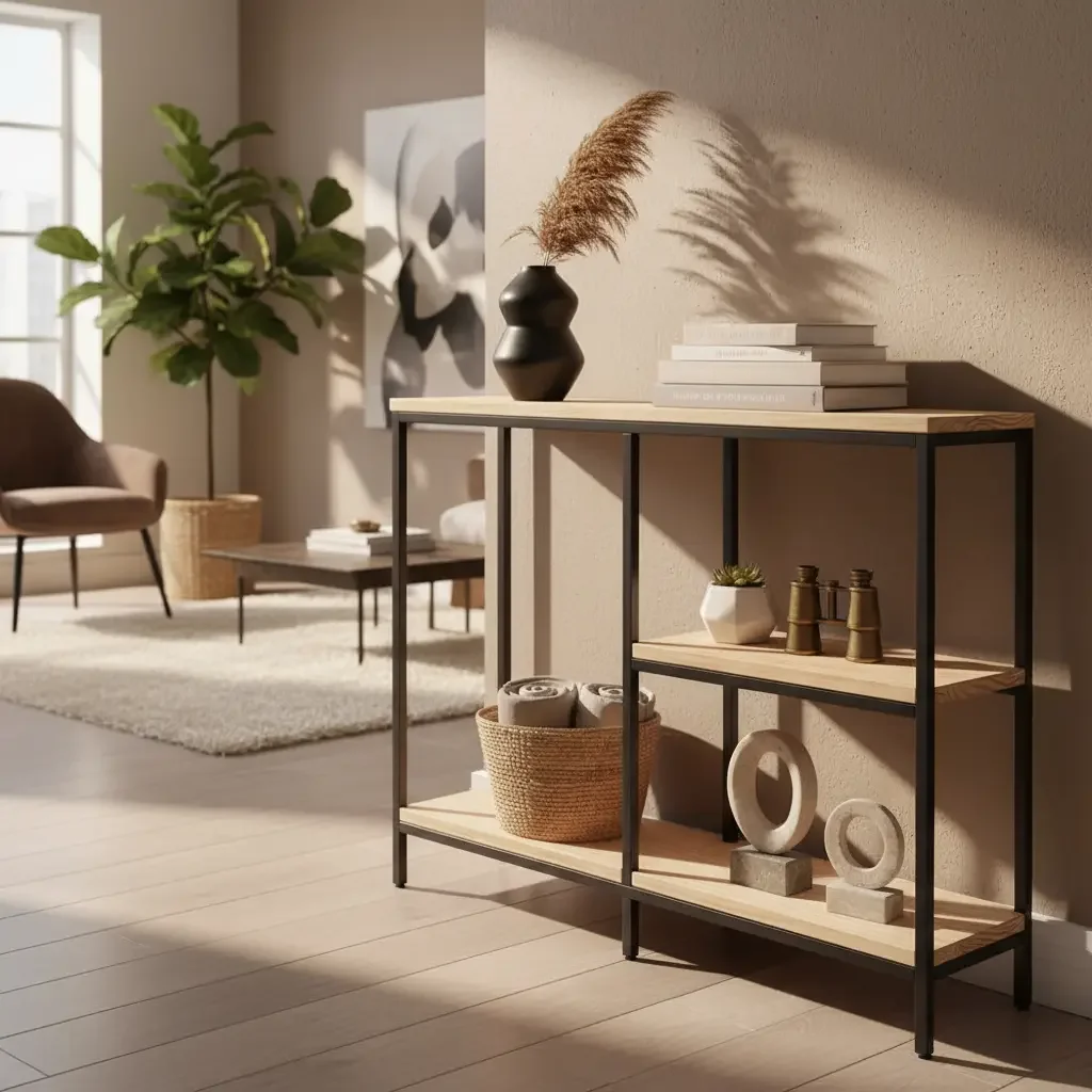 Arrimo Recibidor Estilo Industrial – Diseño Loft